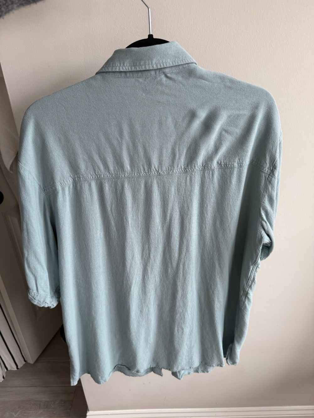 Relaxed Light Blue Short-Sleeve Button-Down Shirt by Rails - Picture 3 of 5